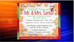 Mr. & Mrs. Santa at the Broken Bow Elks Lodge