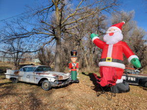 The Largest Christmas Display in the Midwest; Comstock