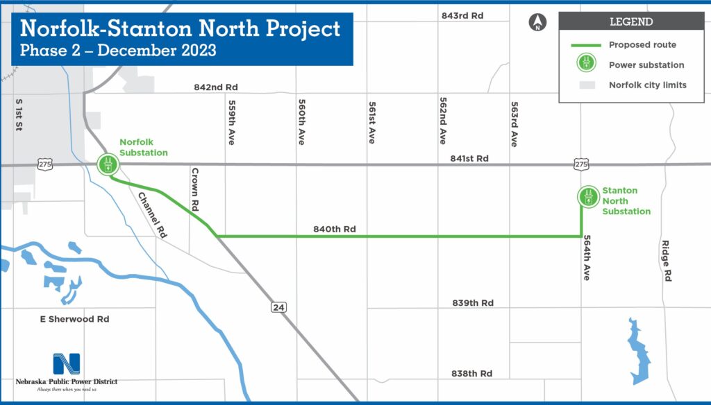 Nppd Service Map Norfolk-Stanton North Transmission Project Public Hearings Scheduled ...