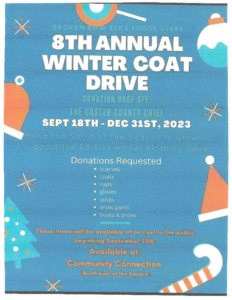 8th Annual Elks Winter Coat Drive is Still Accepting Donations