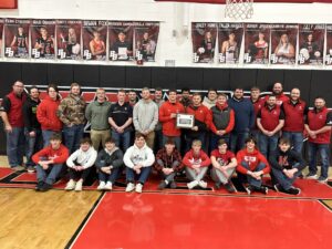 Clayton Glendy and 2018 Wrestling Team Inducted into Broken Bow Athletic Hall of Fame