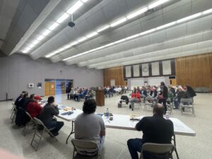 Vendors at the City Square Ignite Buzz at the City Council Meeting on Monday
