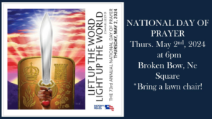 National Day of Prayer event Thursday in Broken Bow