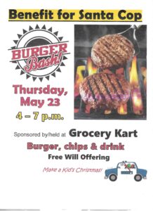Thursday Burger Bash will benefit Salvation Army Santa Cop program
