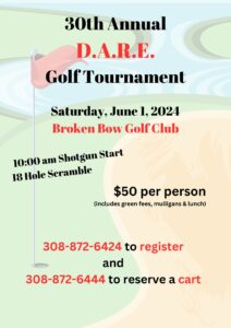 30th Annual D.A.R.E. Golf Tournament Set For June 1