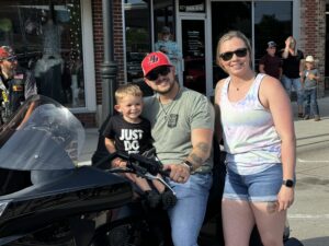 Broken Bow veteran, police officer Chris Shelby presented with W4W motorcycle