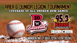 Broken Bow American Legion Juniors Baseball Team to Begin Play Friday in Area Tournament