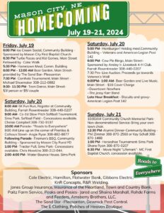 Mason City Homecoming will take place this Weekend