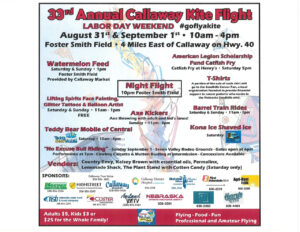 33rd annual Callaway Kite Flight underway