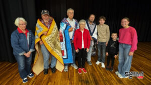 Three Quilts of Valor presented to veterans Monday night in Broken Bow