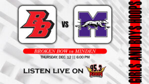 Local Sports Calendar 12/12 - Broken Bow Basketball vs Minden on KBBN