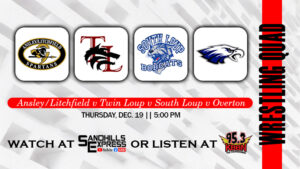 Local Sports Calendar 12/19 - A/L Wrestling Quad on KBBN and Video Stream / AM vs Mullen Basketball on KCNI