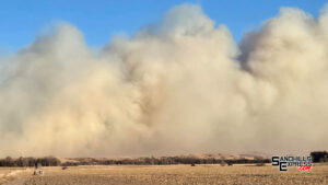 Large grass fire sparks north of Broken Bow, mutual aid called for quickly