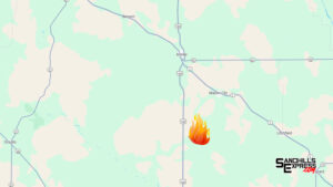 Fire reported south of Ansley Wednesday afternoon