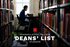 Area students named to UNL fall 2024 Deans' list