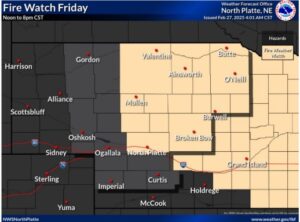 Fire Weather Watch goes into effect Friday