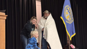 Chalupa receives quilt of valor