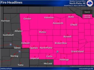 Red Flag Warning issued for Friday