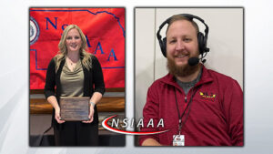 S/T AD Bec Ray and KCNI/KBBN's Jeremy Shipe Honored by the NSIAAA