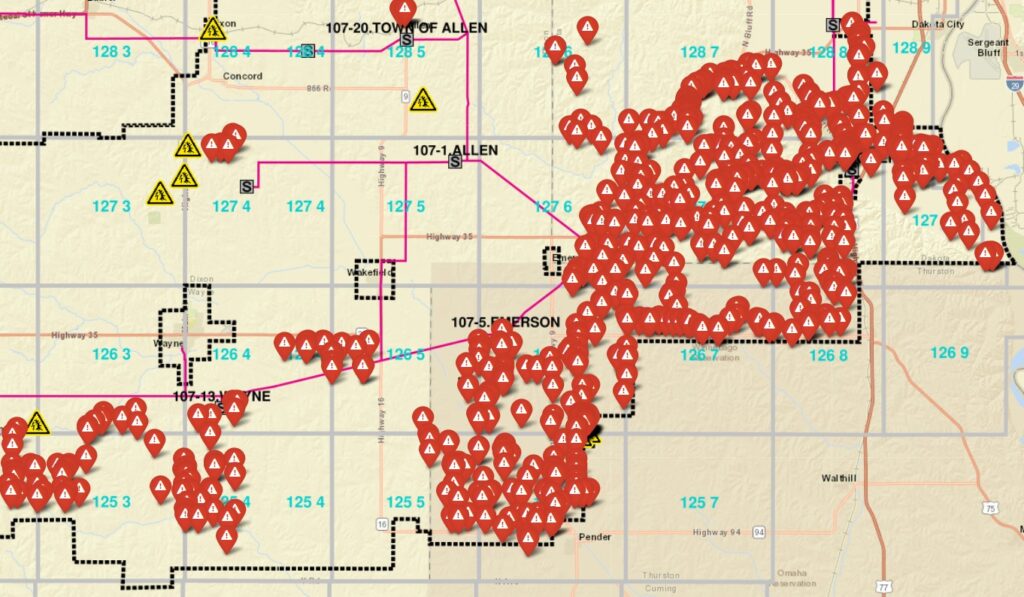 Nppd Map Northeast Power Continues To Restore Power; Roughly 50 Customers ...