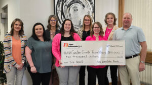 Custer County Foundation receives $10,000 donation for fire departments from First Interstate Bank