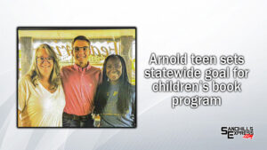 Goal to deliver the gift of reading turns statewide for Arnold teen