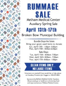 JMMMMC Auxiliary Spring Rummage Sale Set for Mid April