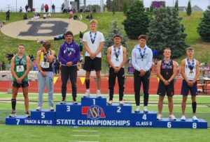 State Track Final Day - Area Recap - Luke Bailey of A/L State Champ in 300 Meter Hurdles