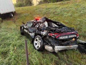 Trooper Injured When Cruiser Struck on I-80 in Omaha