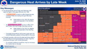 Extreme Heat Warnings, Heat Advisories blanket much of the state Friday through Saturday