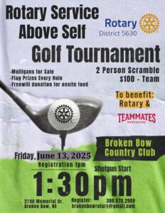Rotary hosts Golf Tournament on Friday