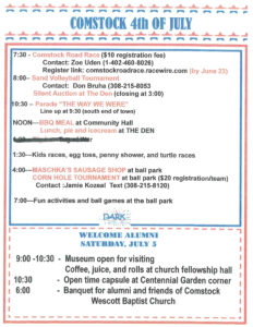 Comstock Continues their Annual 4th of July Celebration