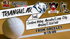 Local Sports Calendar 9/16 - Central Valley VB Tri on KBBN / Video Stream