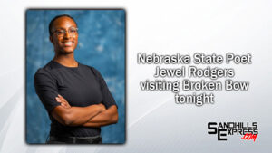 Nebraska State Poet Jewel Rodgers visiting Broken Bow tonight