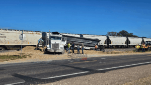 UPDATED - Truck vs Train accident west of Berwyn sees quick response Thursday