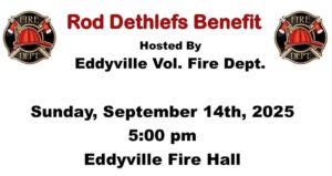 Eddyville Volunteer Fire Department hosting benefit for injured member