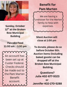 Pancake Feed to Support the Pam Marten Family Sunday