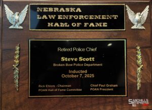 Chief Scott Placed in Nebraska Law Enforcement Hall of Fame