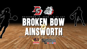 Local High School Basketball Schedule 12/19 - Broken Bow at Ainsworth Basketball on KBBN / Video