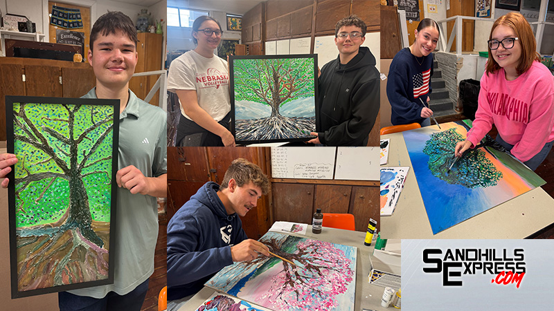 Work of Litchfield art students raises over $1,100 for Sherman County Foundation