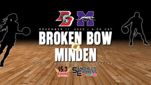 Local Sports Calendar 12/11 - Broken Bow G/B Basketball at Minden on KBBN and Video