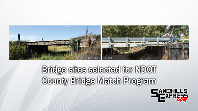 Bridges in eight Nebraska counties chosen for NDOT match program