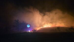Fire East of Ansley Brought Under Control as Dangerous Conditions Continue