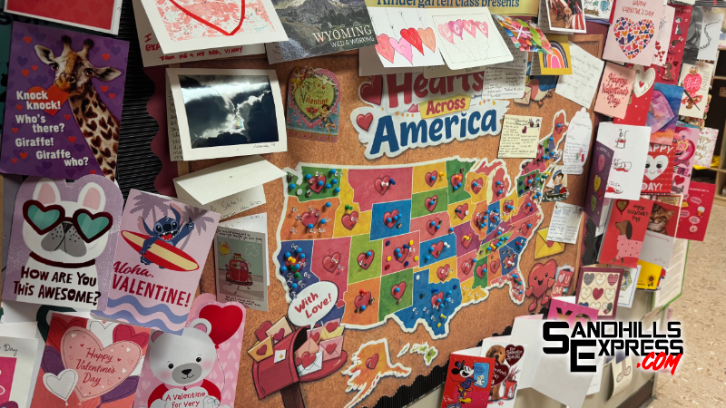 Kindergarten project draws valentines from all 50 states, 20 countries