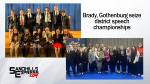 Brady, Gothenburg seize district speech titles sending several to state