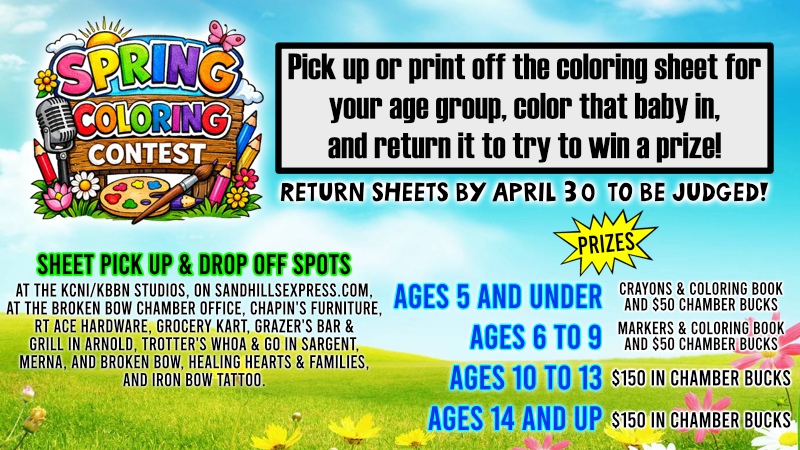 Coloring contest now (ends 4/30)