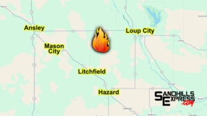 Fire sparks west of Loup City, draws response from several area departments