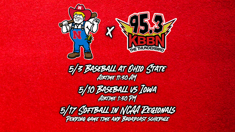 May Huskers schedule