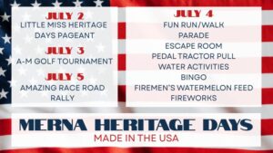 Merna Heritage Days from July 2-5