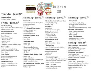 Ansley's Muddy Creek Celebration is June 26-28